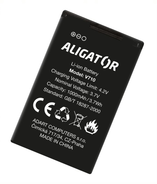 Baterie ALIGATOR V710/C100, Li-Ion 1000 mAh, originální