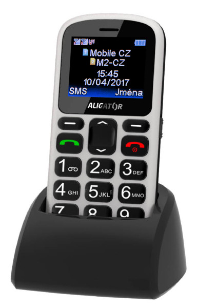 ALIGATOR A321 Senior bílý + nabíjecí stojánek