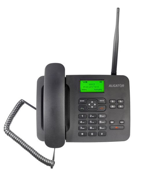 Aligator T100 černý, stolní gsm telefon