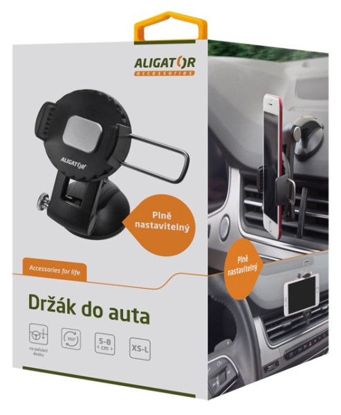 Aligator HA03 držák do auta s automatickým uchycením 2v1