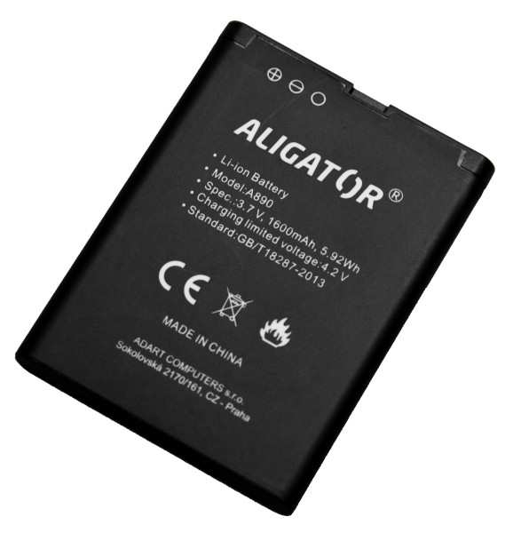 Baterie A890/A900, Li-Ion 1600 mAh, originální - Aligator