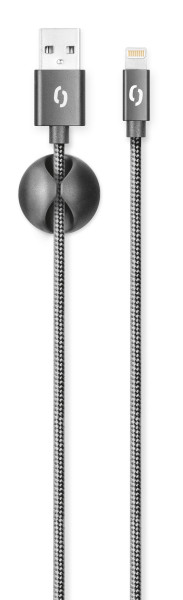 Datový kabel Aligator Premium 2A, lightning černý