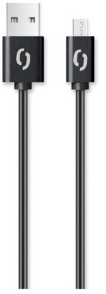 Datový kabel Aligator 2A micro USB 1m, černý