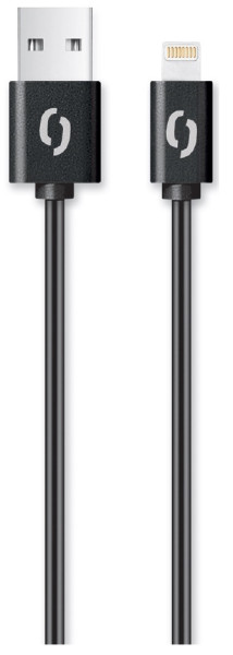 Datový kabel Aligator 2A iPhone lightning 1m, černý
