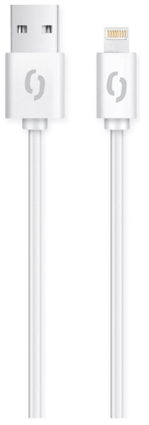 Datový kabel Aligator 2A iPhone lightning 1m, bílý