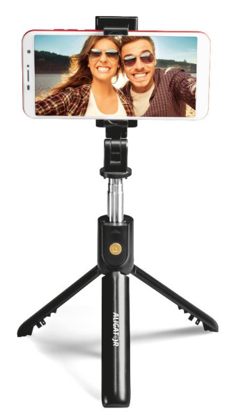 Selfie tyč Aligator HA12 s tripodem, černý