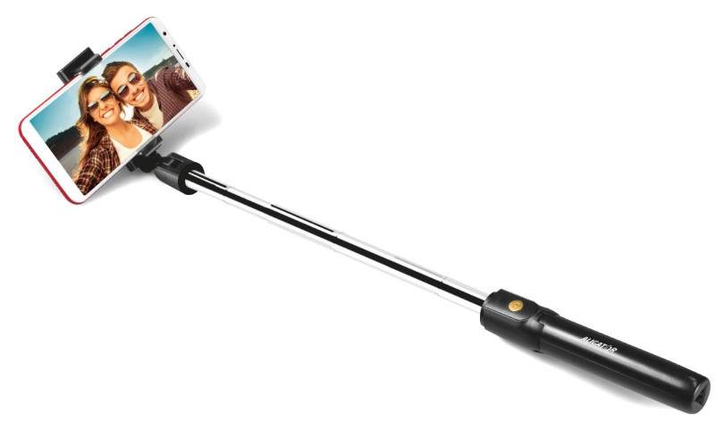 Selfie tyč Aligator HA12 s tripodem, černý