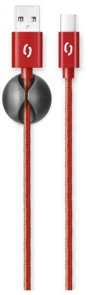 Datový kabel ALIGATOR PREMIUM 2A, USB-C červený