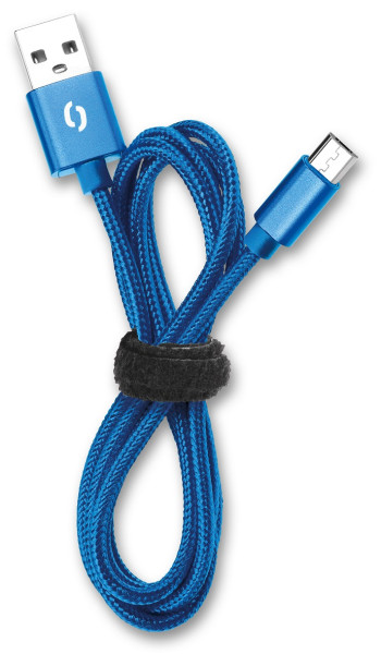Datový kabel Aligator Premium 2A, micro USB modrý