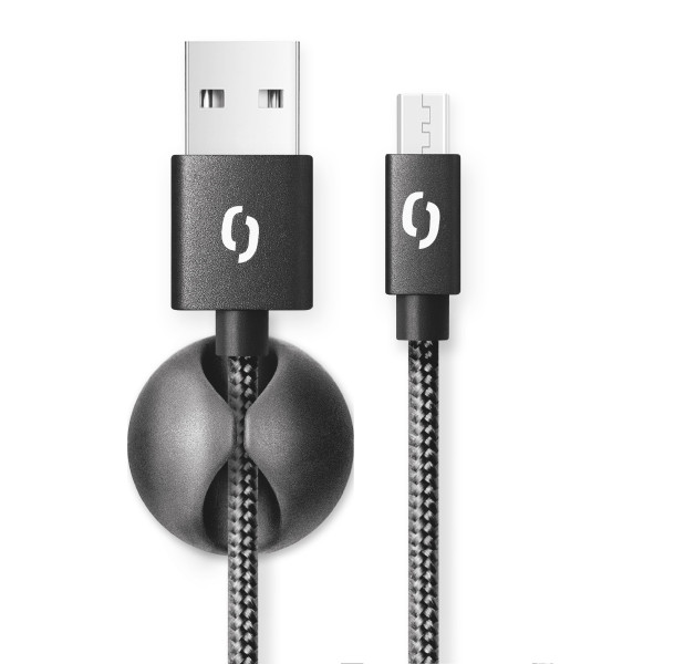 Datový kabel Aligator Premium 2A, micro USB 2m černý