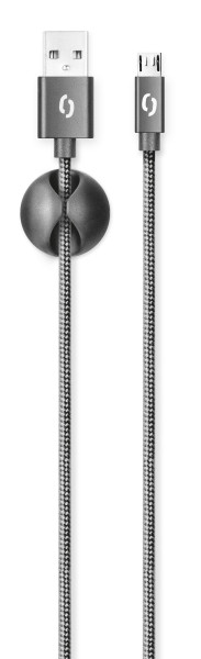 Datový kabel Aligator Premium 2A, micro USB 2m černý