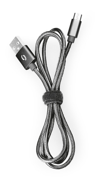 Datový kabel Aligator Premium 2A, micro USB 2m černý