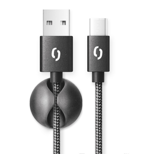 Kabel dat. kab. Aligator Premium 2A, USB-C 2m černý