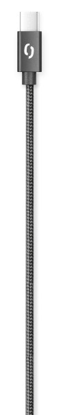 Kabel dat. kab. Aligator Premium 2A, USB-C 2m černý