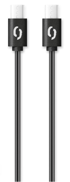 Datový kabel ALIGATOR 60W, USB-C/USB-C 3A,  USB 3.2 Gen 1, rychlá data, 1m černý