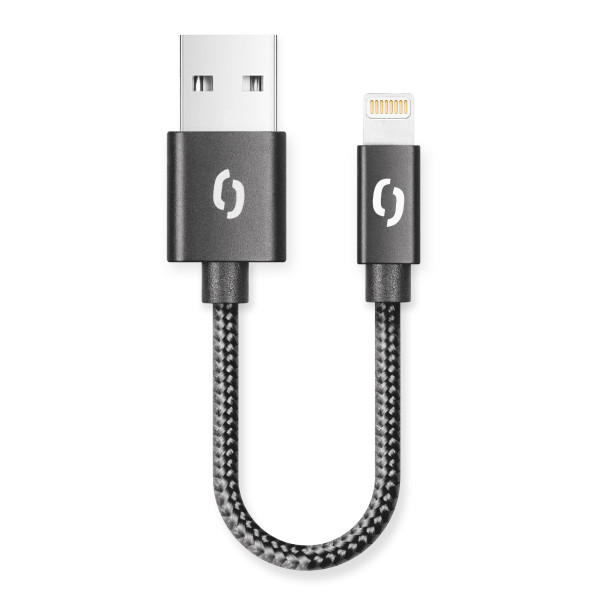 Datový kabel Aligator Premium 2A, lightning 50cm černý