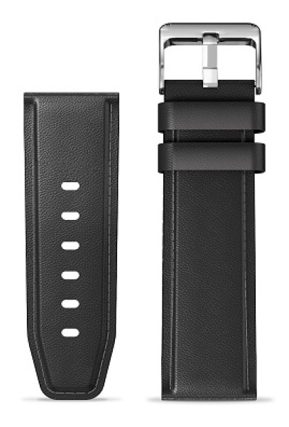 Řemínek ze syntetické kůže ALIGATOR 22mm, černý