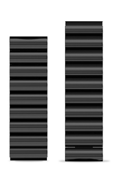 Řemínek kovový Aligator 22mm, černý