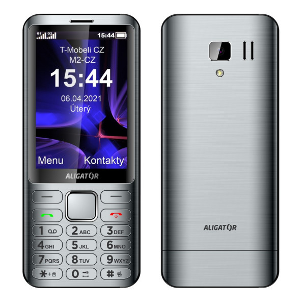 Aligator D950 dual SIM stříbrný