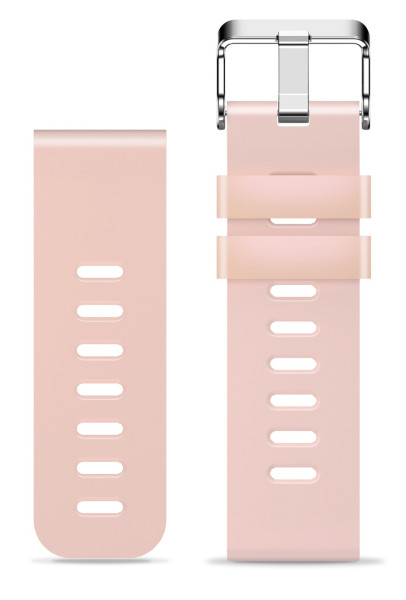 Řemínek silikonový ALIGATOR 20mm, růžový