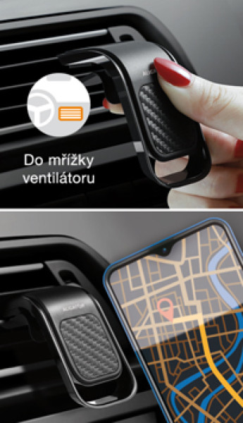 Magnetický držák do auta HA15 Aligator Carbon, univerzální
