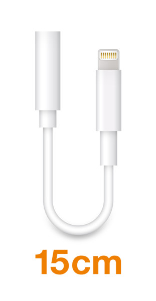 Audio adaptér Aligator Lightning / 3,5mm Jack, bílý
