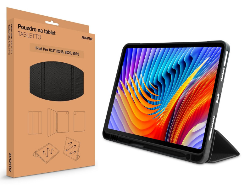 Pouzdro ALIGATOR TABLETTO pro iPad Pro12,9" (2018,2020,2021,2022), černé