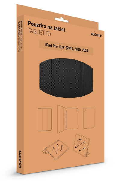 Pouzdro ALIGATOR TABLETTO pro iPad Pro12,9" (2018,2020,2021,2022), černé