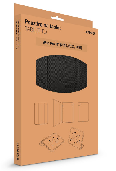 Pouzdro ALIGATOR TABLETTO pro iPad Pro11" (2018,2020,2021,2022), černé