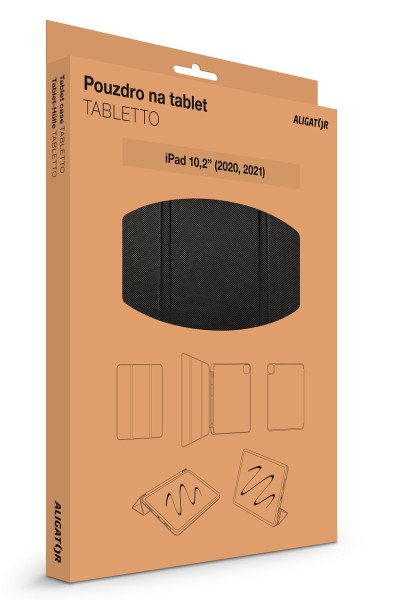Pouzdro ALIGATOR TABLETTO pro iPad 10,2" (2020,2021), černé