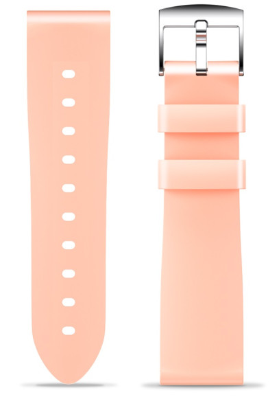 Řemínek silikonový ALIGATOR 18mm, meruňkový
