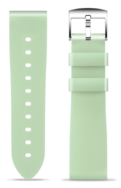 Řemínek silikonový ALIGATOR 18mm, pistáciový