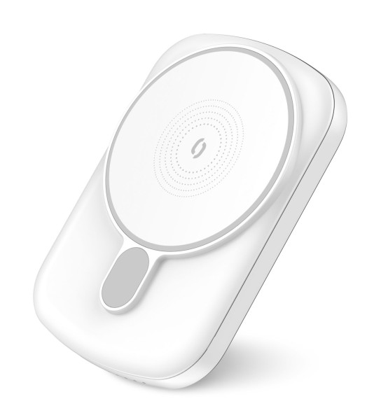 Power bank Aligator MagSafe s USB-C 5000 mAh, bílá