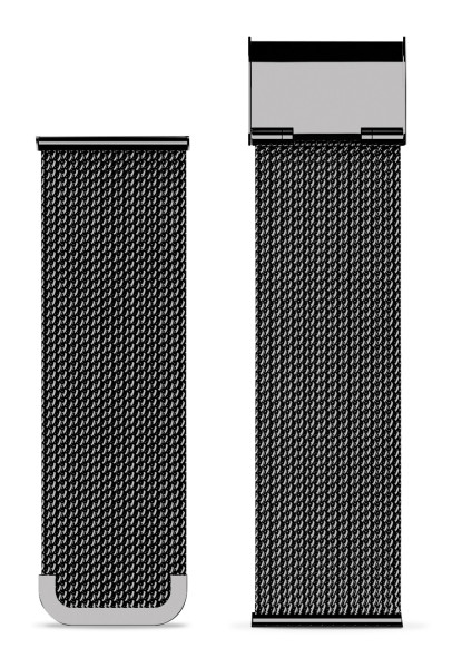 Náhradní kovový řemínek pro Aligator Watch life 20mm, černý