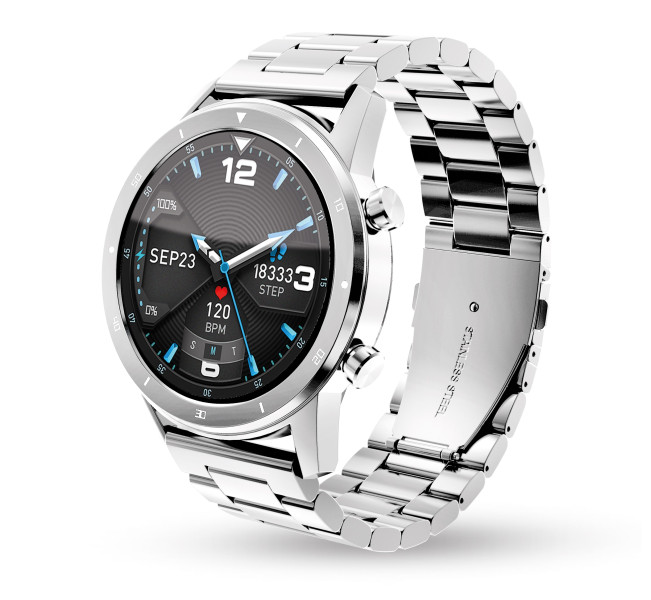 Náhradní kovový řemínek pro Aligator Watch pro a Aligator Watch pro x 22mm, stříbrný