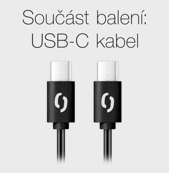 Rychlá nabíječka USB-C ALIGATOR PD 20W s kabelem černá