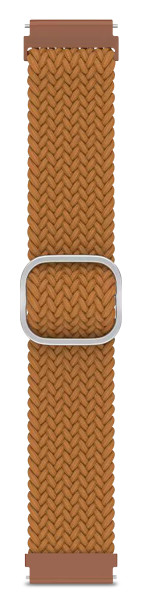 Řemínek textilní Aligator 22mm, hnědý