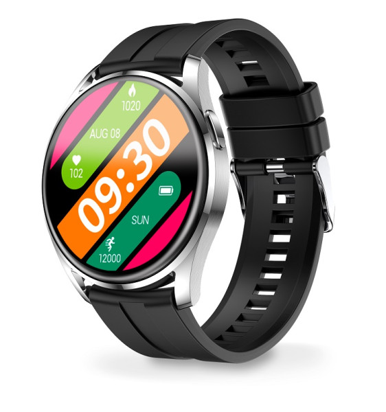 Náhradní silikonový řemínek pro Aligator Watch Pro a Aligator Watch Pro X 22mm, černý