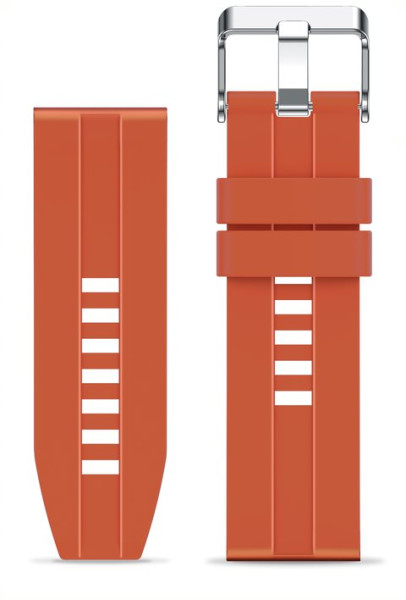 Náhradní silikonový řemínek pro Aligator Watch Pro a Aligator Watch Pro X 22mm, cihlový