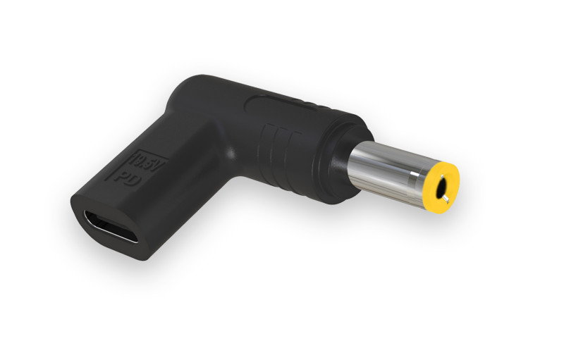 USB-C napájecí redukce 5,5x2,5mm pro notebooky acer/asus/HP/lenovo/toshiba