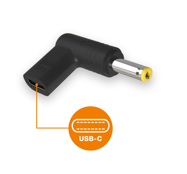 USB-C napájecí redukce 4.8*1.7mm pro notebooky asus/compaq/HP