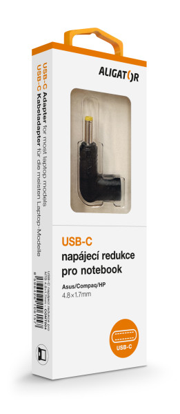 USB-C napájecí redukce 4.8*1.7mm pro notebooky asus/compaq/HP