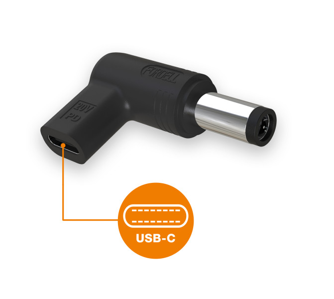 USB-C napájecí redukce 7,4 x 5,0mm pro notebooky dell