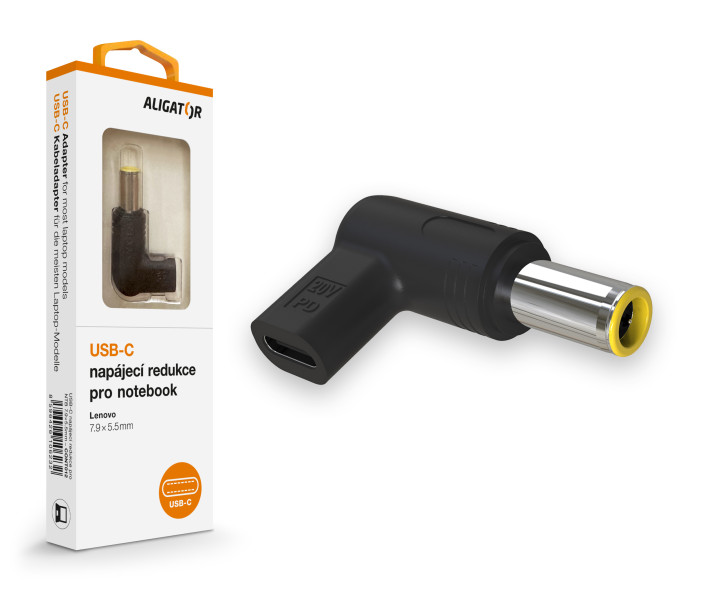 USB-C napájecí redukce 7,9 x 5,5mm pro notebooky lenovo