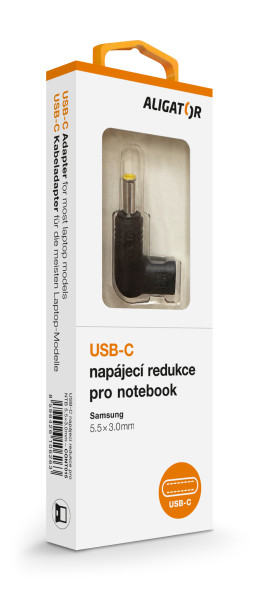 USB-C napájecí redukce 5,5x3,0mm pro notebooky Samsung