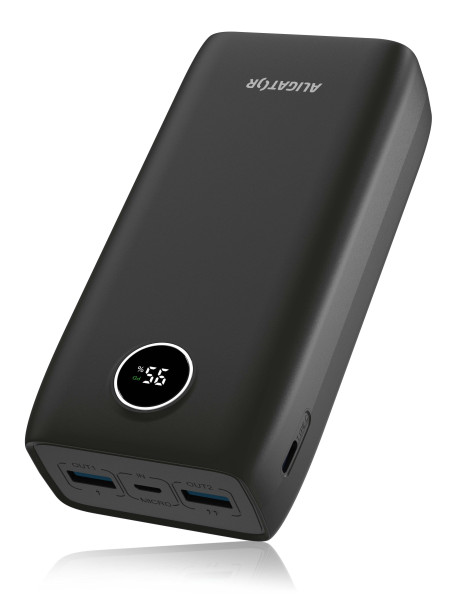 Powerbanka ALIGATOR PD20W+QC22.5W, rychlé nabíjení, 30 000 mAh, černá