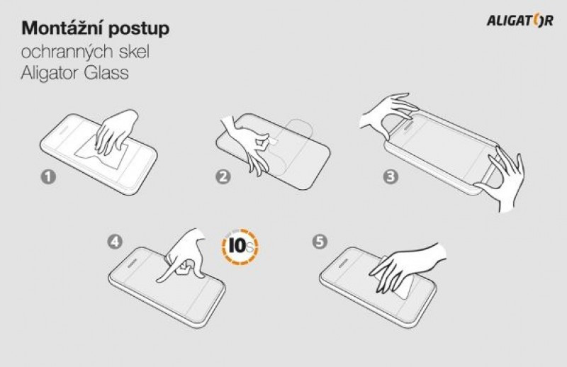 Ochrana displeje GLASS PRINT Samsung Galaxy S24+, černá, celoplošné lepení