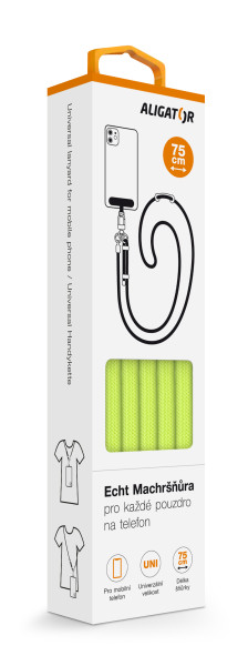 Šňůrka Crossbody Aligator Echt Machršňůra UNI neonově zelená