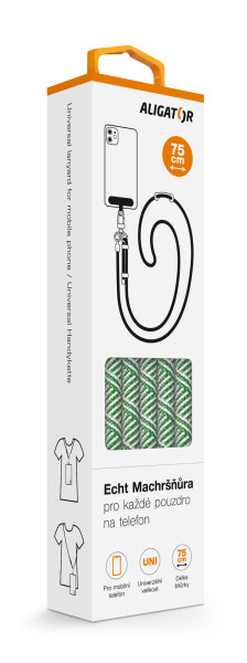 Šňůrka Crossbody Aligator Echt Machršňůra UNI zelená