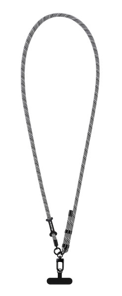 Šňůrka Crossbody Aligator Echt Machršňůra UNI černo-bílá